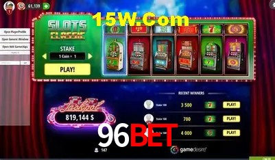 Provedores de Jogos 96bet